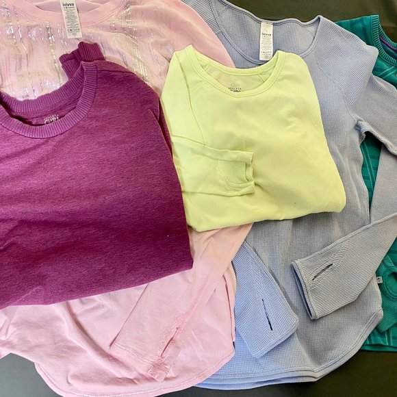 lululemon athletica Other - Lot Athleta (2) Ivivva Lululemon (2) Girls Tops 12